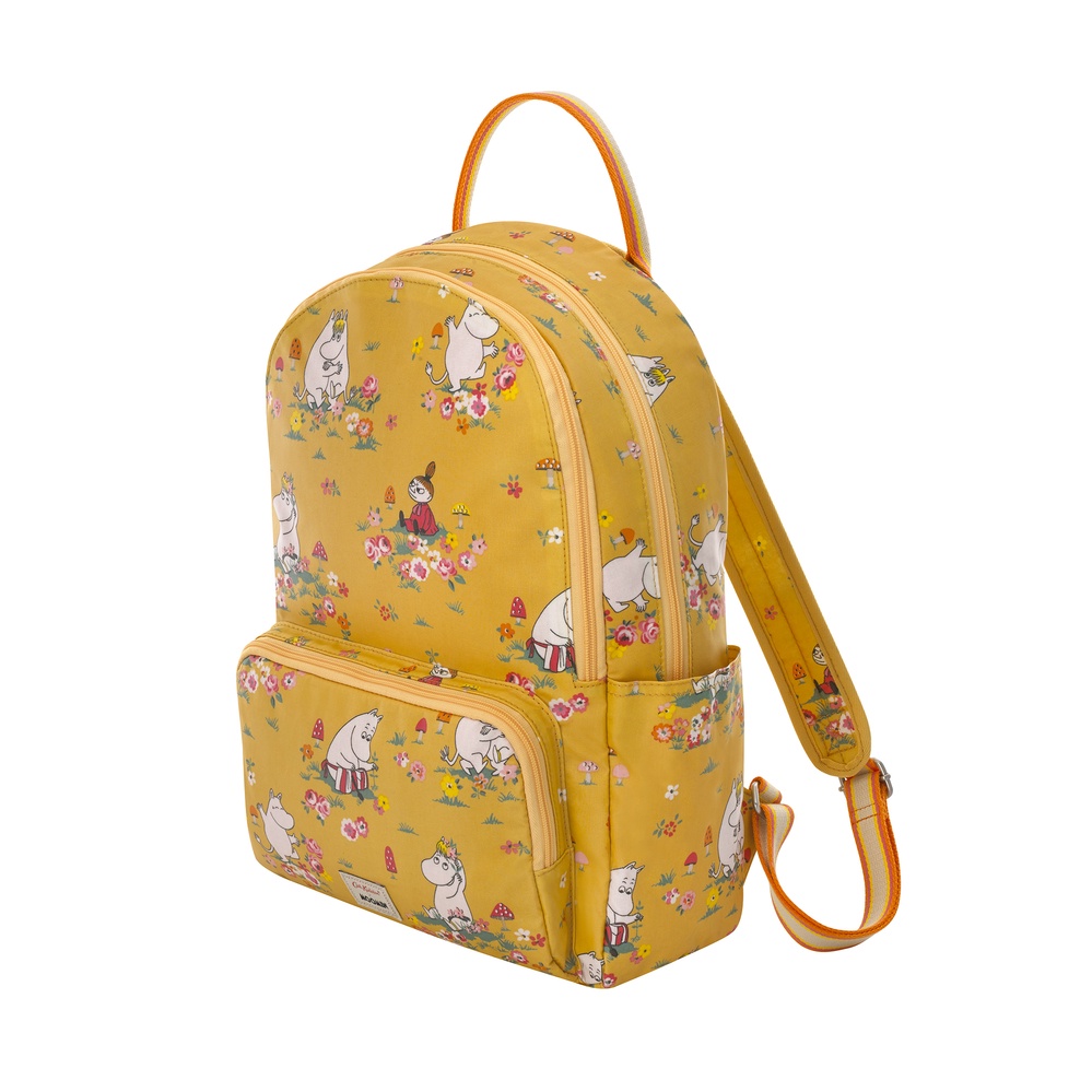 Cath Kidston - Balo Pocket Backpack Moomins Mushroom Scenic - 1002171 - Yellow