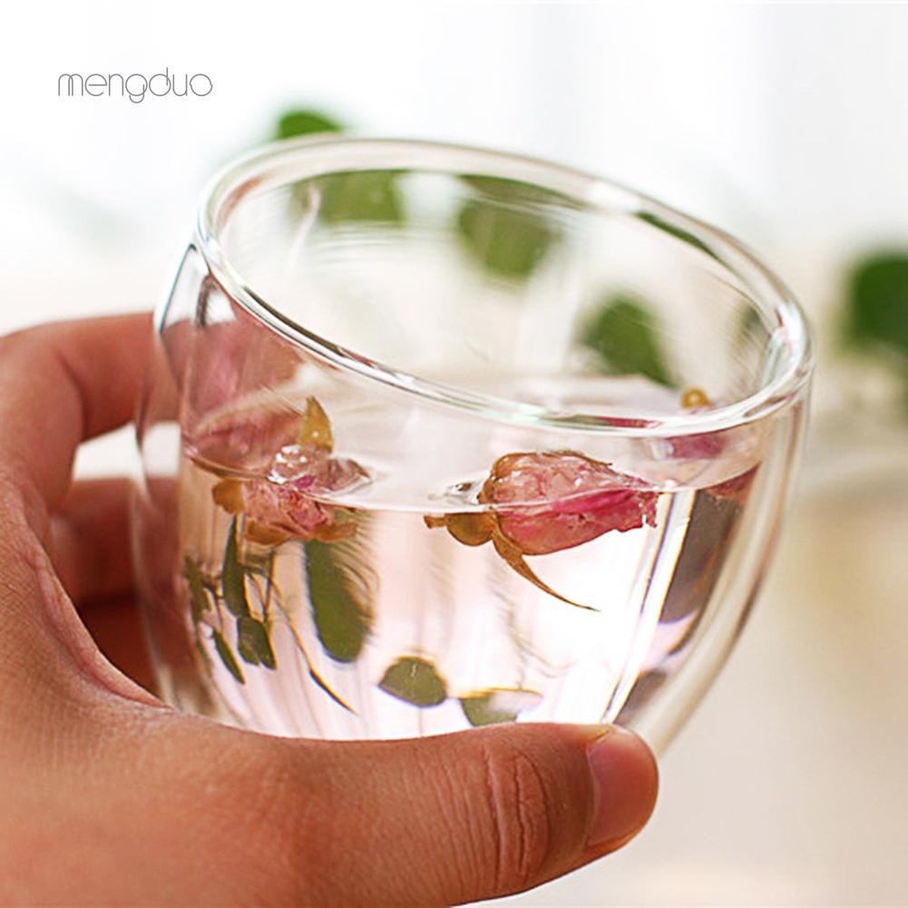 Cốc thủy tinh hai lớp cách nhiệt dung tích 80ml/250ml/350ml/450ml | BigBuy360 - bigbuy360.vn
