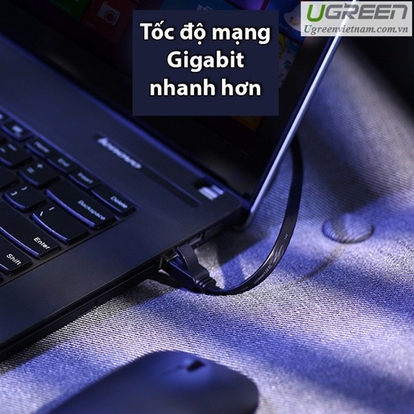 Dây Mạng Cat6 Dẹt Dài 1 mét Ugreen 50184 - Hàng Chính Hãng