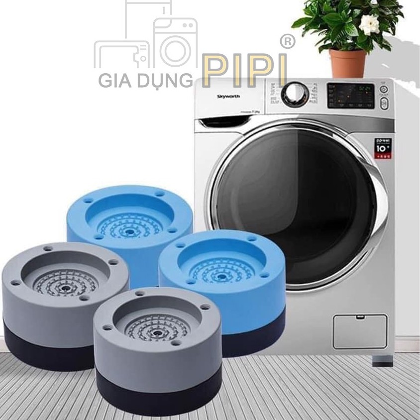 Bộ 4 đế chống rung máy giặt, đệm lót chân náy giặt êm ái chống ồn hiệu quả