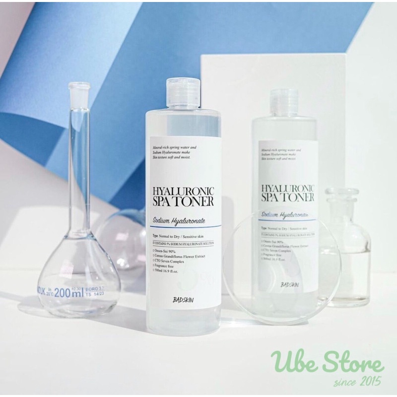 TONER CẤP ẨM BADSKIN HYALURONIC SPA TONER 500ML