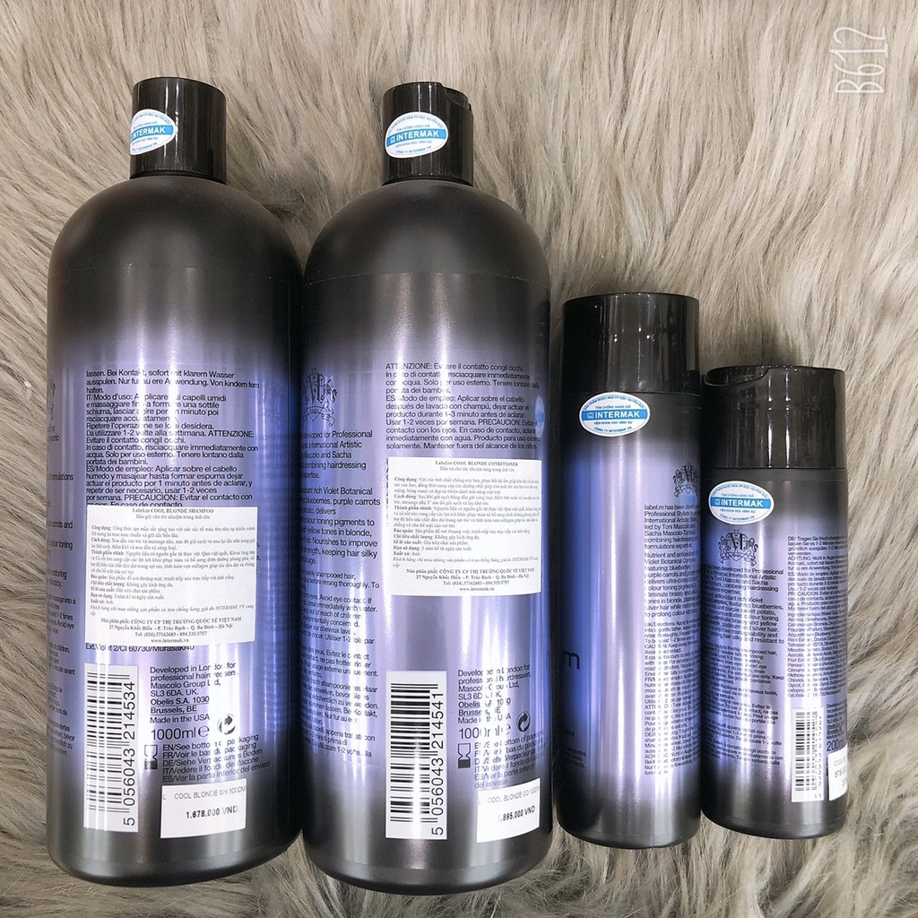 Bộ gội xả COOL BLONDE dành cho tóc nhuộm tông sáng LABEL.M ( hàng chính hãng )