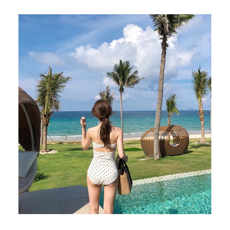 (M17)bikini uzzlang hàn quốc chấm bi kết nơ ngực | BigBuy360 - bigbuy360.vn