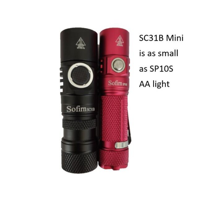 Ống Ngắn Sofirn Mini 18350 Cho Sofirn SP40 SC31B, SP31 V2.0, SP32A V2.0. Đèn Pin Nhỏ Tự Làm AA