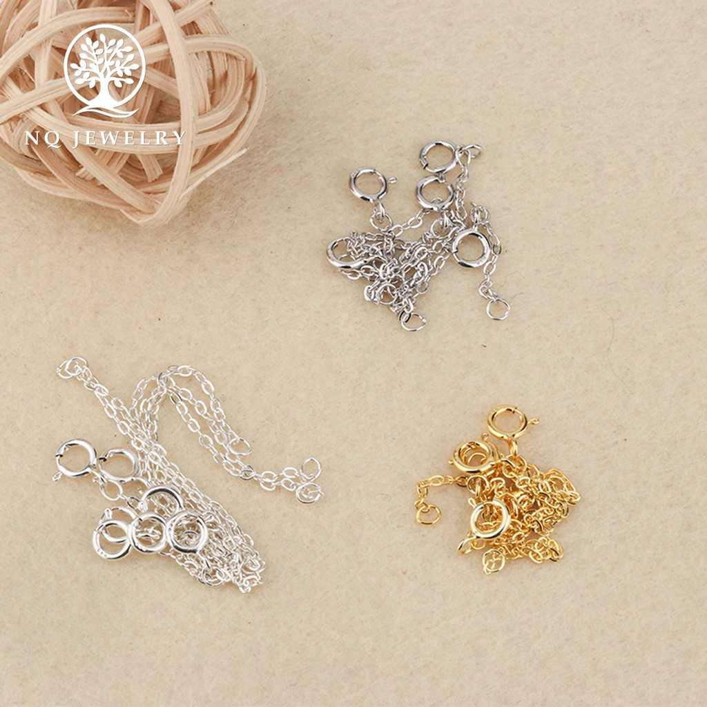 Charm bạc dây xích trang trí - NQ Jewelry