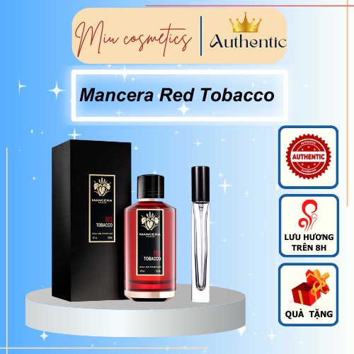 Nước Hoa Nam Mancera Red Tobacco EDP 120ml FullBox - Dầu Thơm Nam Tính.Phong Trần.HT-Store