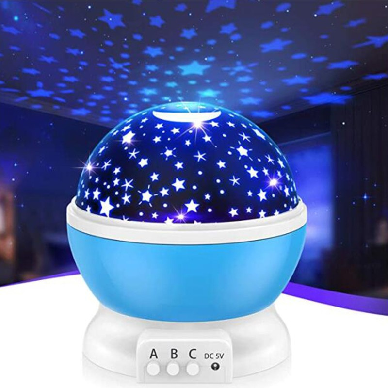 Đèn Led Chiếu Bầu Trời Sao Xoay Được Dành Cho Phòng Ngủ Trẻ Em