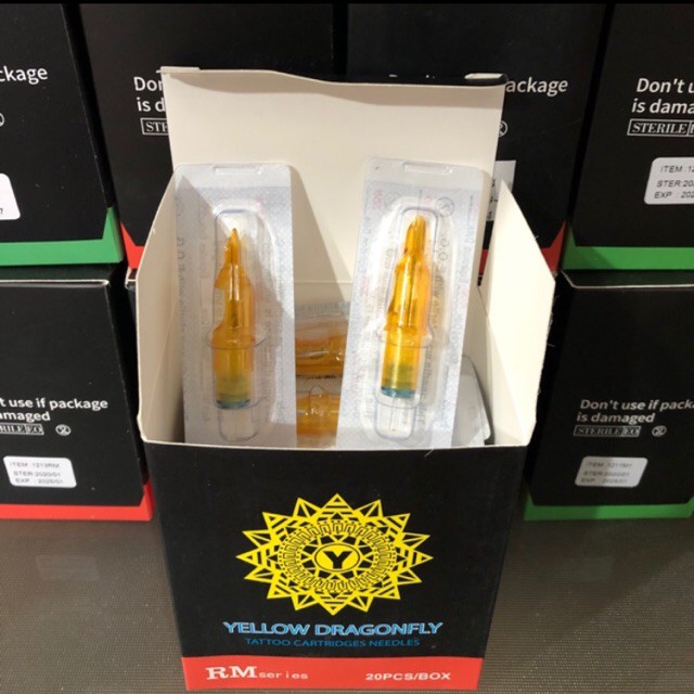 Kim Pen 23RM đánh màu Yellow Dragonfly ( 1 hộp / 20 kim )