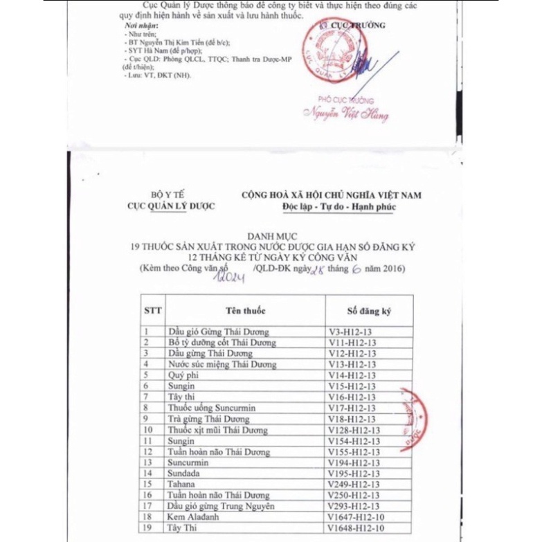 [Chính hãng] DẦU GỪNG THÁI DƯƠNG - Chai 24ml (100% CHÍNH HÃNG SAO THÁI DƯƠNG)