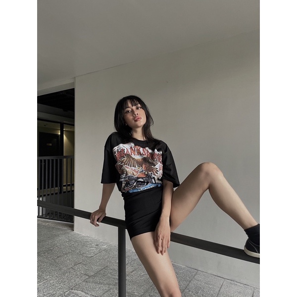 BLANK | Áo Thun HOLIDAY Tay Lỡ Unisex - Đen/Trắng Cổ Tròn