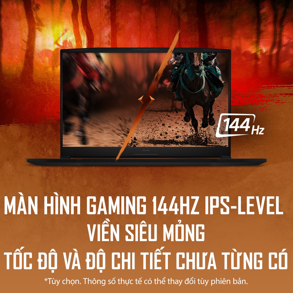 Laptop MSI Katana GF76 11UC 096VN (Core i7-11800H | 8GB | 512GB | RTX 3050 4GB | 17.3 inch FHD | Win 10 | Đen) | BigBuy360 - bigbuy360.vn
