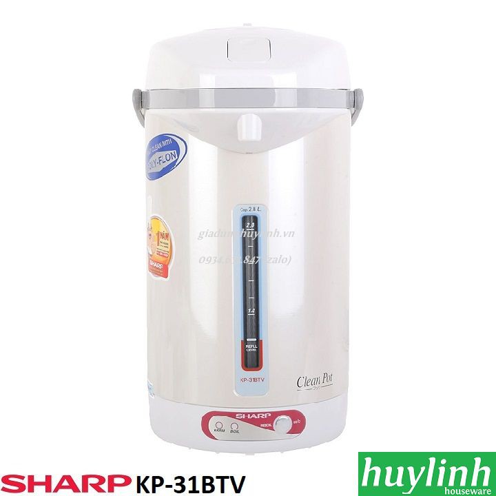 [Mã ELHAMS5 giảm 6% đơn 300K] Bình thủy điện Sharp KP-31BTV - 2.8 lít - Thái Lan