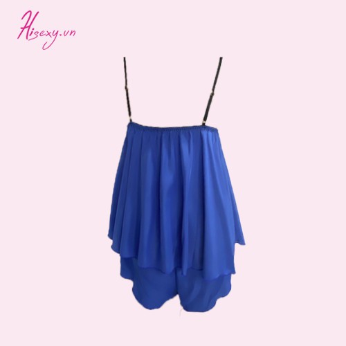 HISEXY Đồ Bộ Ngủ Quần Cộc Phối Ren Đủ Size T166G