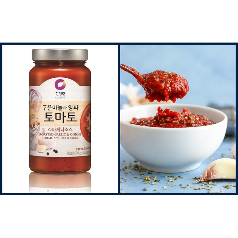 Sốt Mì Spaghetti Vị Cà Chua Hành Tỏi Nướng Miwon (300g)
