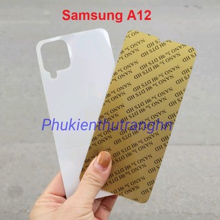 Combo Samsung A12/ M12 - Dán cường lực dẻo nano siêu bền + dán ppf siêu dính trong suốt mặt sau chống trầy xước cực tốt