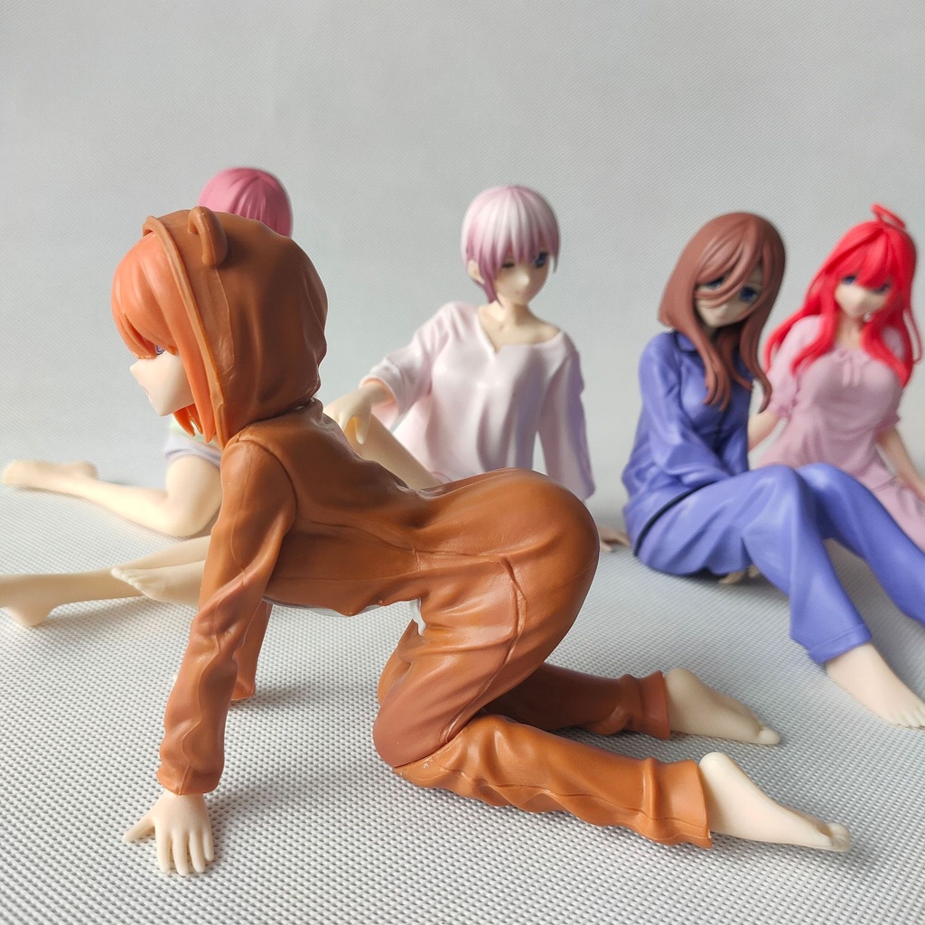 Set 5 Mô Hình Nhân Vật Nakano Ichika Nino Miku Yotsuba Itsuki Trang Trí