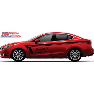 Tem Dán Ô Tô Sport Chỉ Đen Cho Tất Cả Các Dòng Xe- Mẫu 032