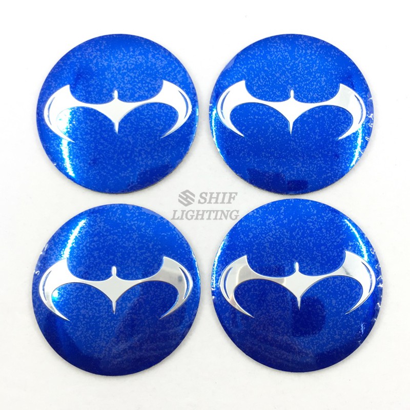 Logo Batman Dark Knight 4x56mm Trang Trí Trục Bánh Xe Ô Tô
