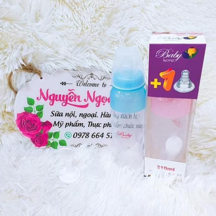 Bình sữa Silicon Baby Love Hàn Quốc 210ml cho bé