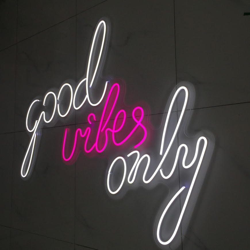 GOOD VIBE ONLY Bảng led neon nhỏ xinh trang trí phòng ngủ, quà tặng sinh nhật