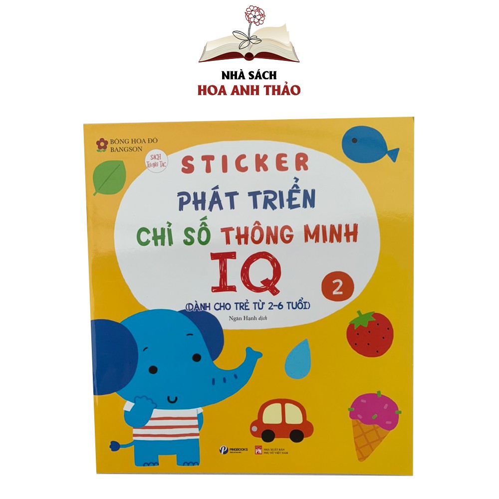 Sách Sticker bóc dán phát triển chỉ số thông minh IQ