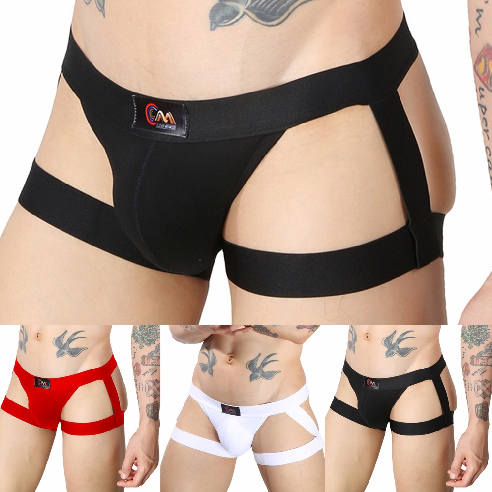 BLURVER~Briefs Jockstrap Mens G-string Pouch Strappy Underpants Underwear Fashion