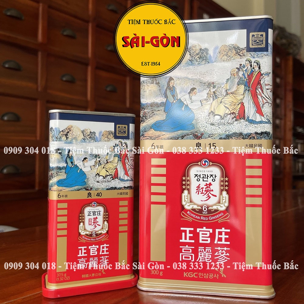 Hồng Sâm Củ Khô Hộp Thiết KGC Hàn Quốc Hàng Cao Cấp - Hộp 37.5g  - Tiệm Thuốc Bắc Sài  Gòn