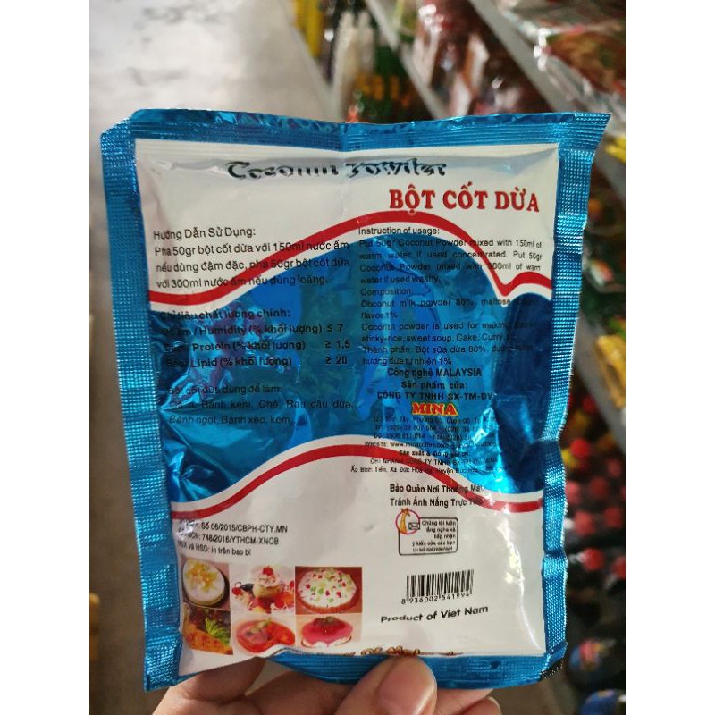 Bột Cốt Dừa Quả Đào Mina 50g