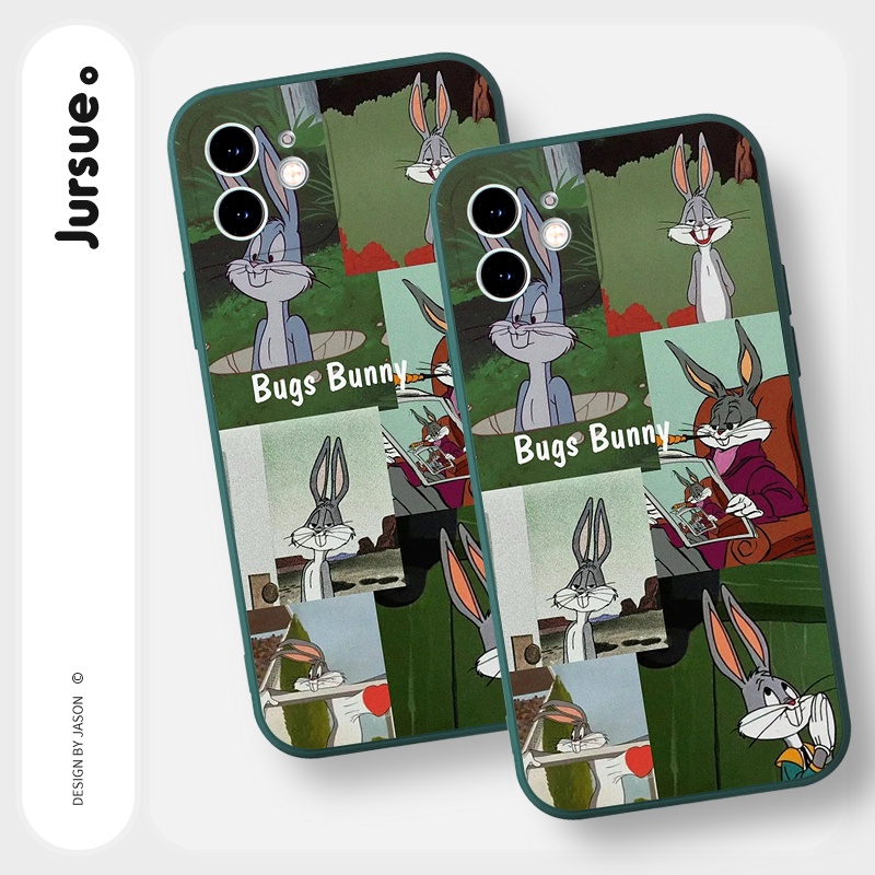 Ốp lưng JURSUE mềm hoạt hình dễ thương đẹp độc lạ Cho iPhone 14 13 12 11 Pro Max SE 2020 X XR XS 8 7 ip 6S 6 Plus Y2363