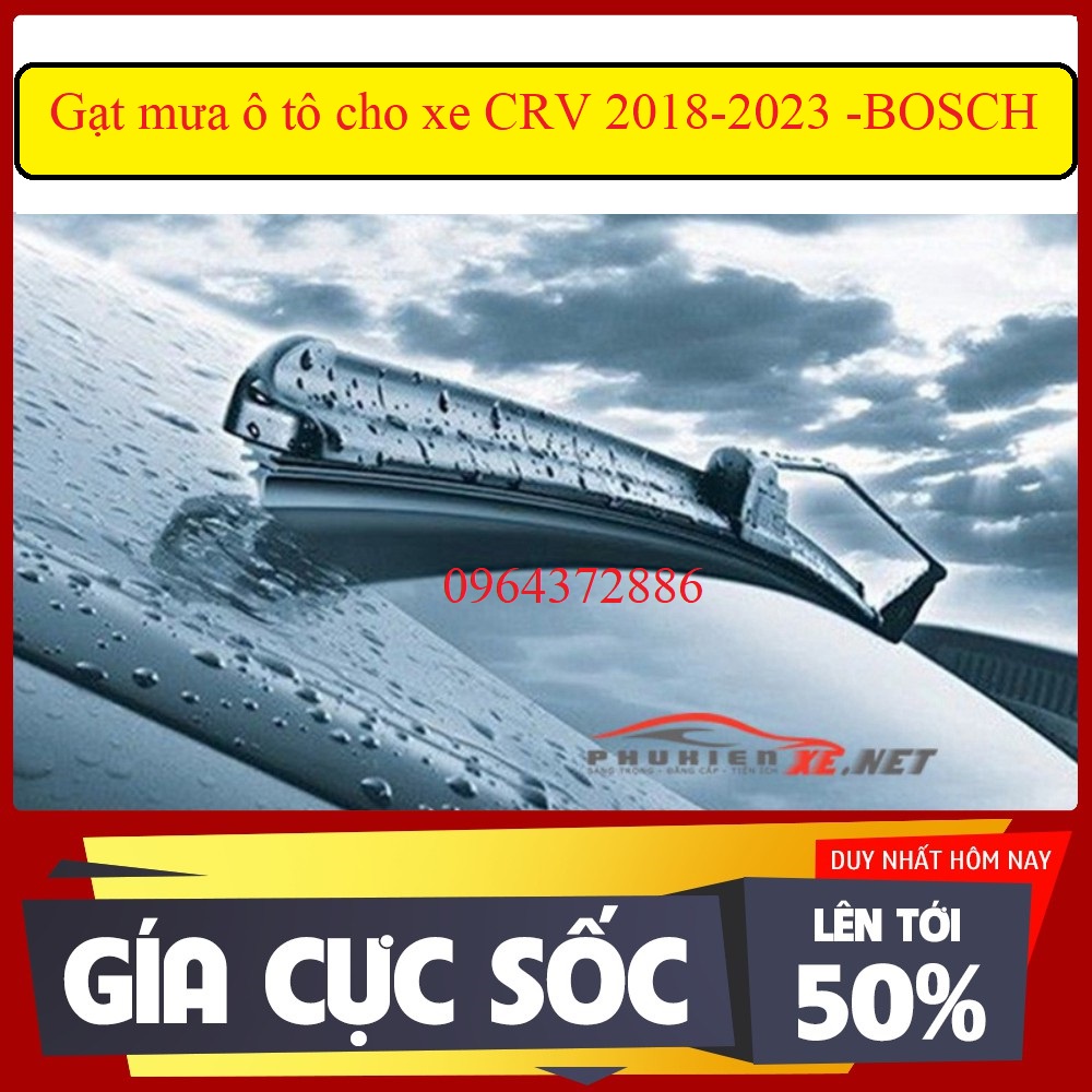 Gạt mưa xe Honda CRV 2018 - 2023 gạt mềm không xương chính hãng Bosch