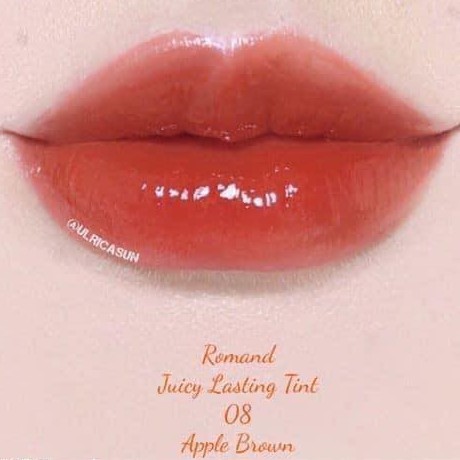 SON ROMAND JUICY LASTING TINT Màu 08 Cam Đất Apple Brown | BigBuy360 - bigbuy360.vn