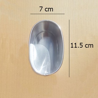 Khuôn làm bánh hình oval quả trứng bằng nhôm