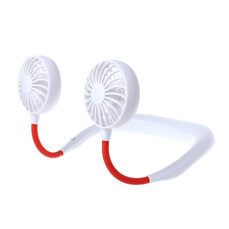 Quạt Làm Mát Mini Đeo Cổ Rảnh Tay Có Cổng Sạc USB