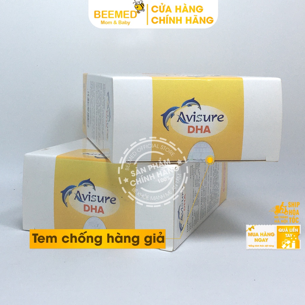 Bổ sung DHA cho mẹ bầu, bổ mắt, tốt cho não bộ từ dầu cá tự nhiên - Avisure DHA Hộp 40 viên cho phụ nữ mang thai