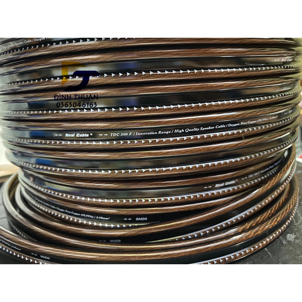 Dây loa Real cable TDC-300F made in France,  Lõi đồng OFC 3.0mm