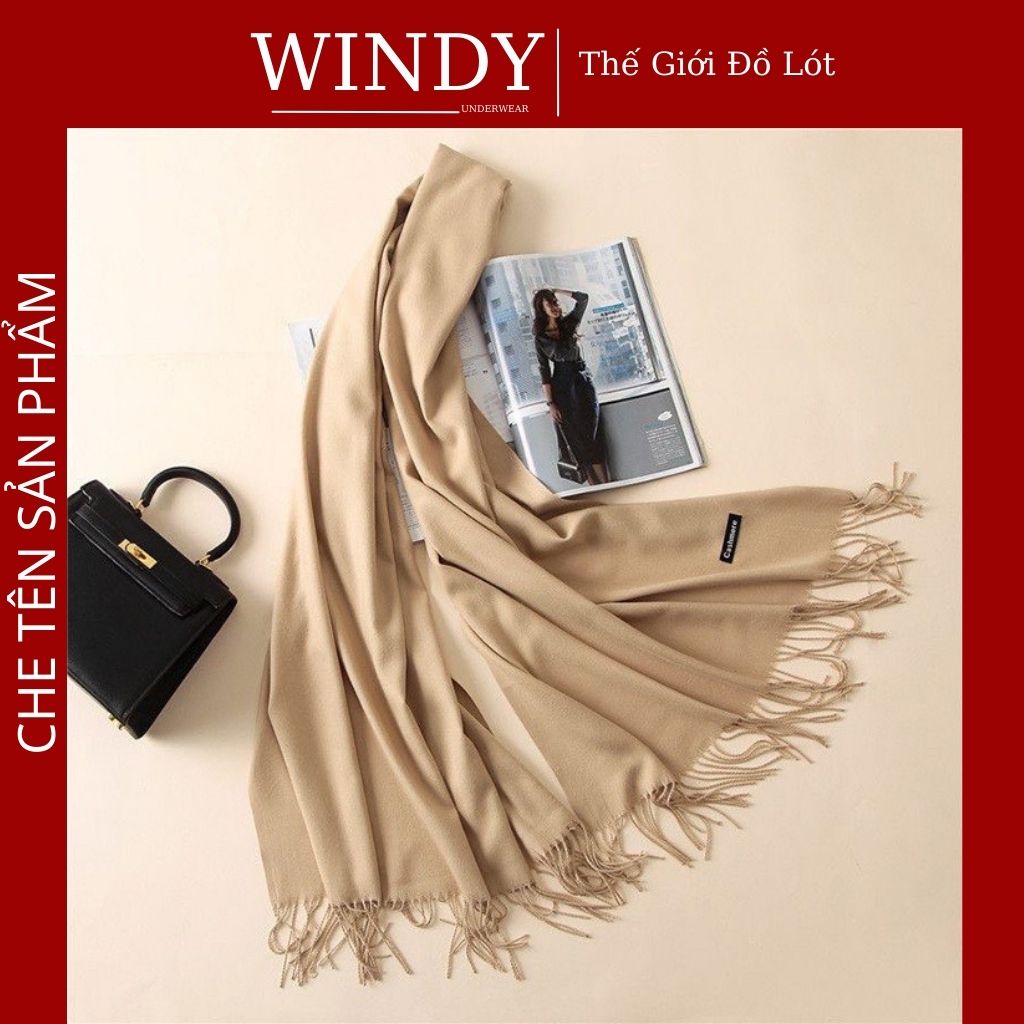 Khăn Len Quàng Cổ Cashmere Hàng Loại 1, Chất Len Dệt Mềm Mịn Giữ Ấm Mùa Đông Cho Nam Nữ Windy Secret