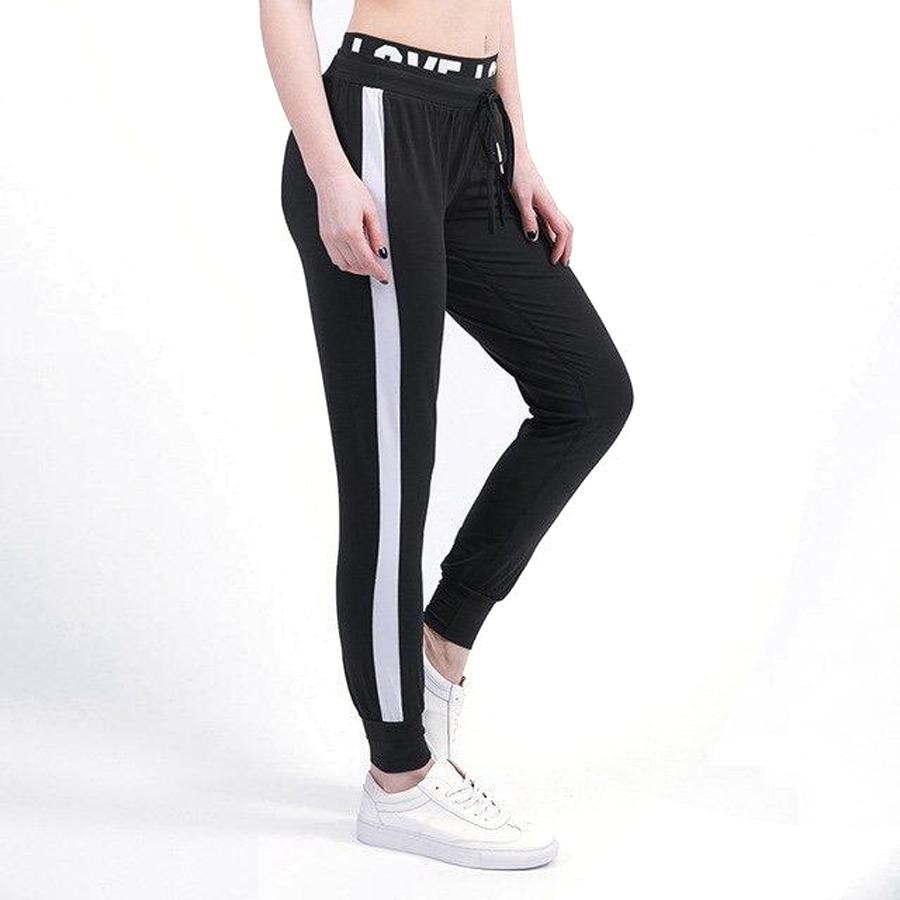 [FREESHIP_50K] Quần baggy nữ thể dục 1 sọc AnNgo- C04