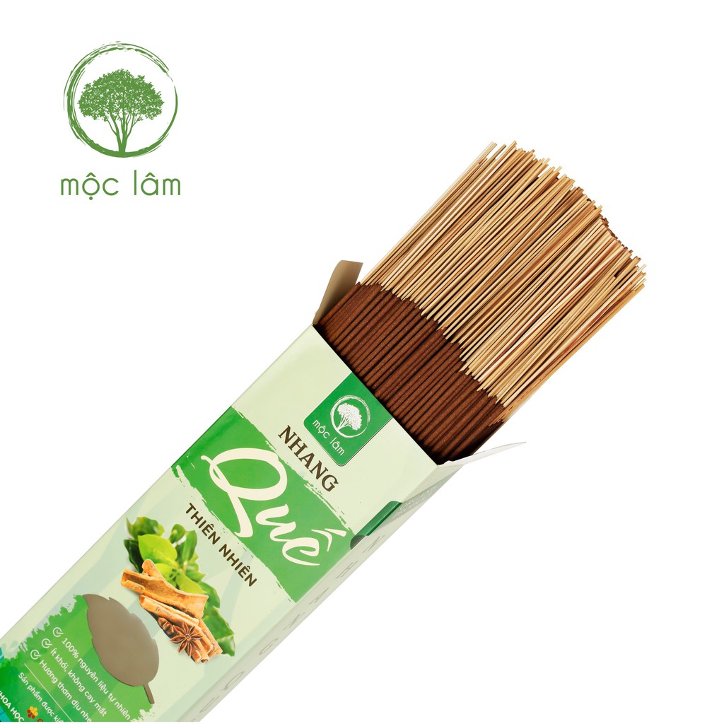 6HỘP Nhang Quế Thiên Nhiên 3000cây 29cm - TIẾT KIỆM 78K - Nhang Sạch - Ít khói - MỘC LÂM