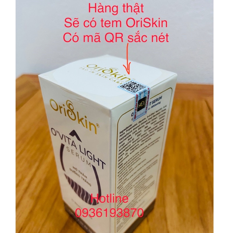 ✅ OriSkin O’vita Light Serum  [CHÍNH HÃNG] ❤️ Serum Ovita Light Mờ Thâm Sáng Da Liền Sẹo Kiềm Dầu Và Se Khít