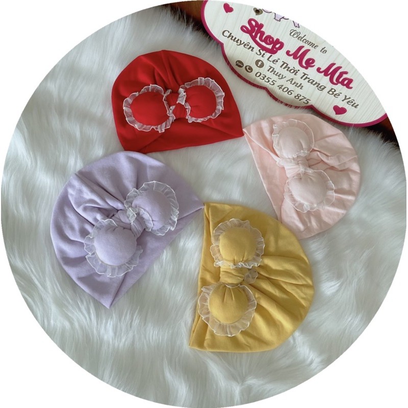 MŨ TUBAN CHO BÉ RẺ ĐẸP - CHẤT COTTON MỀM MỊN - VỪA SÀNH ĐIỆU VỪA CHE THÓP CHO BÉ