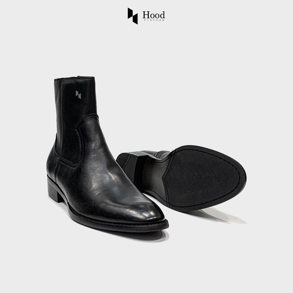 Giày Zip Boot khóa chéo - 100% da bò cao cấp - Khóa INOX chống gỉ - Bảo hành 12 tháng #thehood