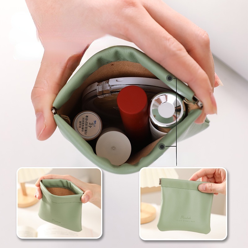 Túi Đựng Mỹ Phẩm Son Môi mini Cầm Tay Tiện Lợi