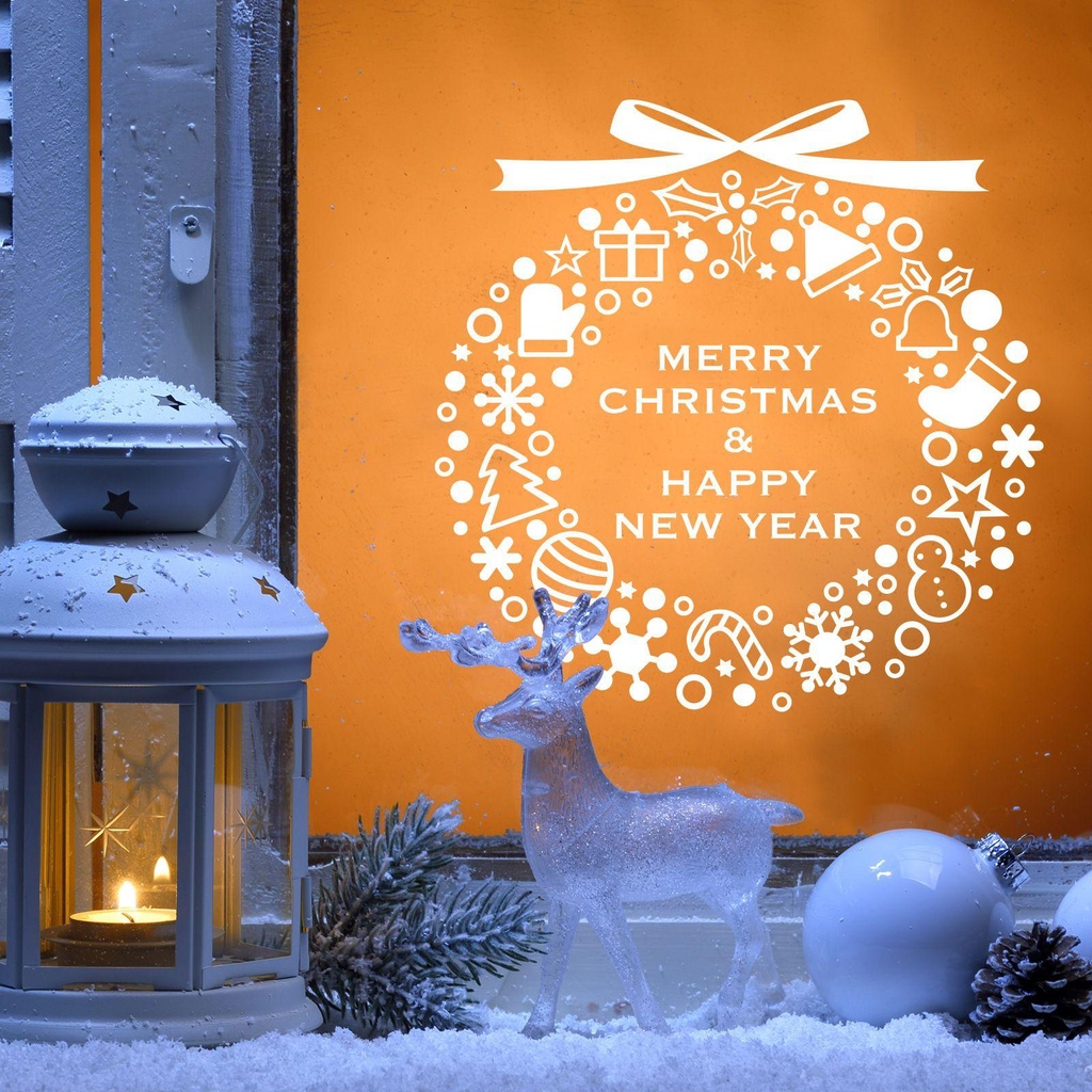 Miếng Dán Cửa Sổ Trang Trí Giáng Sinh