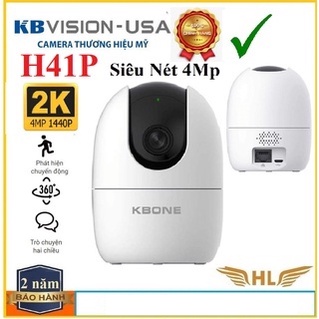 Camera Wifi Không Dây Kbone H41P 4Mp Siêu Nét Xoay Quét 360 Độ Full HD 1080p , Camera Kbone H21P 2Mp - Hàng Chính Hãng