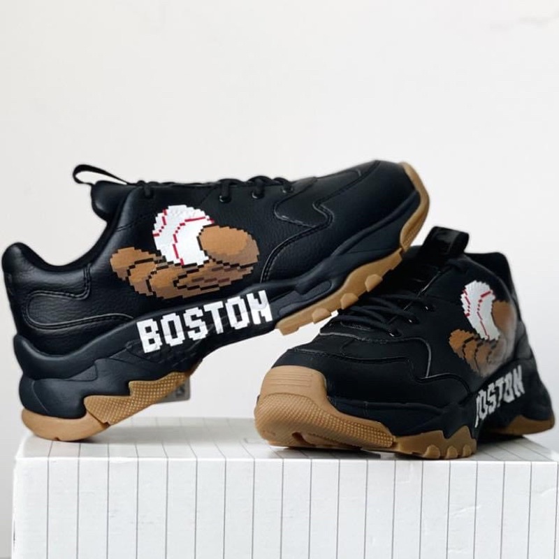 Giày MLB BigBall Chunky Glove Boston Gum Black