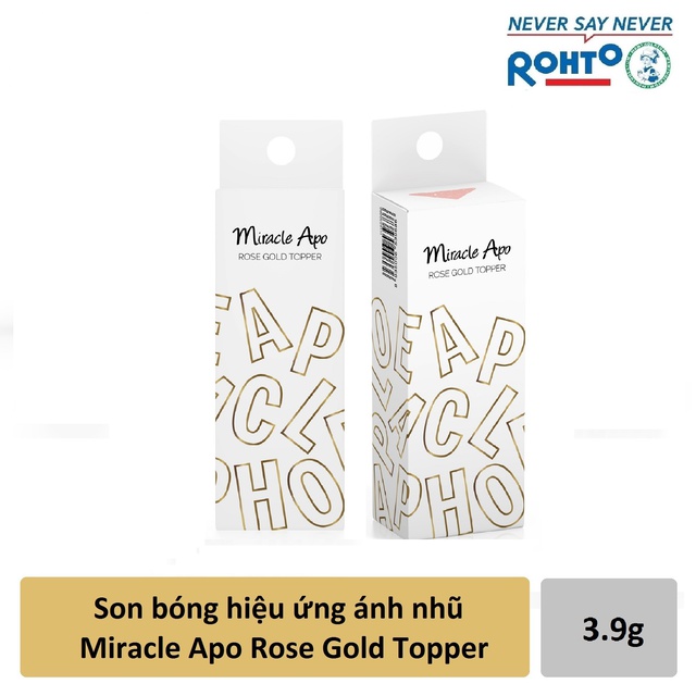 Son bóng hiệu ứng ánh nhũ Miracle Apo Rose Gold Topper 3.9g | BigBuy360 - bigbuy360.vn