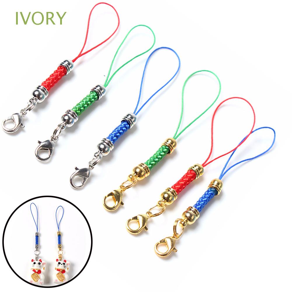 Set 10 dây móc chìa khóa bằng kim loại nhiều màu sắc dùng làm trang sức DIY