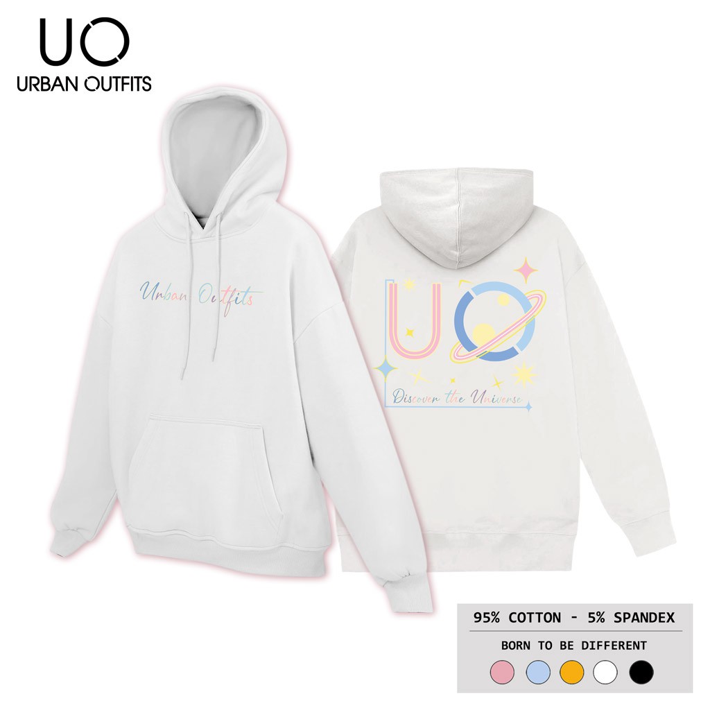 Áo Hoodie Nữ Nam Form Rộng URBAN OUTFITS In UO Discover HOO13 Chui Đầu Thun Cotton Nỉ Local Brand