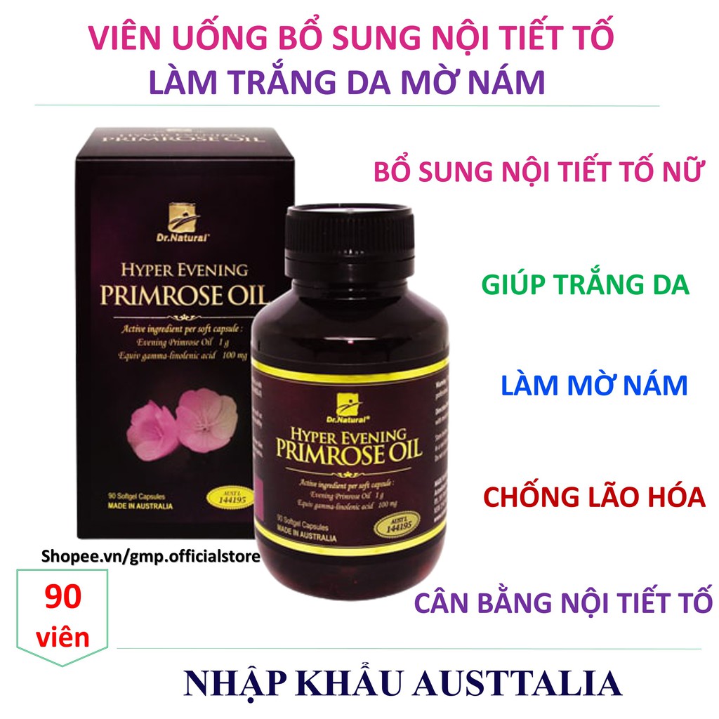 Viên uống bổ sung và cân bằng nội tiết tố giúp làm trắng da mờ nám tàn nhang Hyper Evening Primrose Oil nhập khẩu Úc | BigBuy360 - bigbuy360.vn