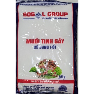 Muối tinh sấy iot Sosalco gói 500g